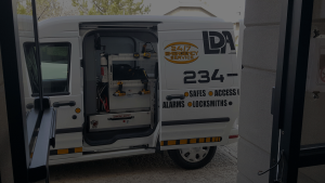 LDA Security Van used for installs and service calls